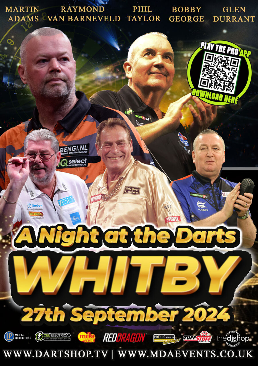 A Night At The Darts, Whitby (darts exhibition) DARTS CALENDAR