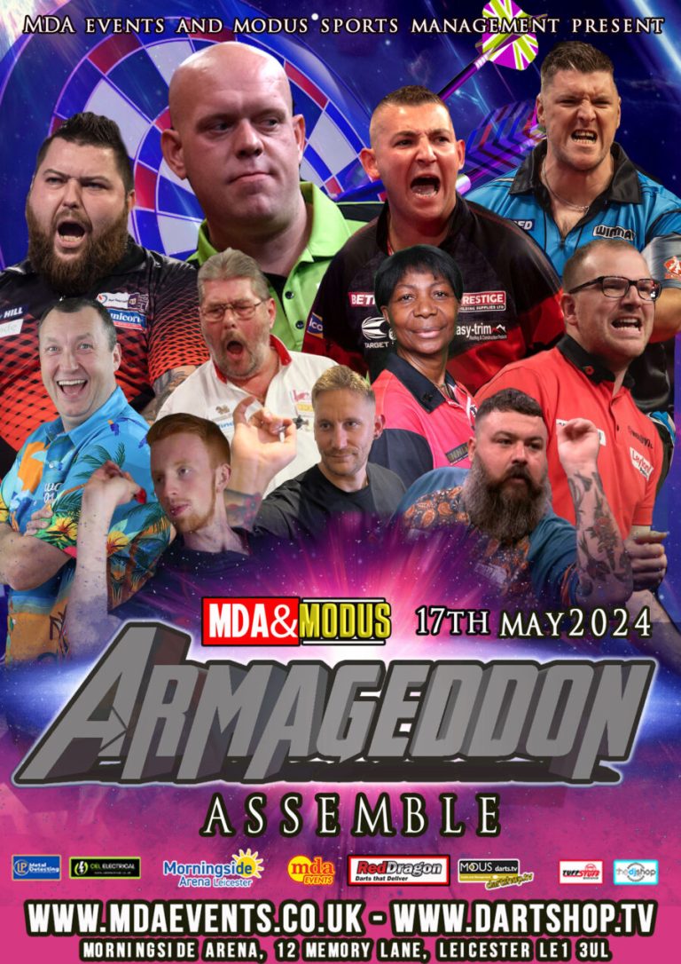 Armageddon Assemble, Leicester (darts exhibition) DARTS CALENDAR